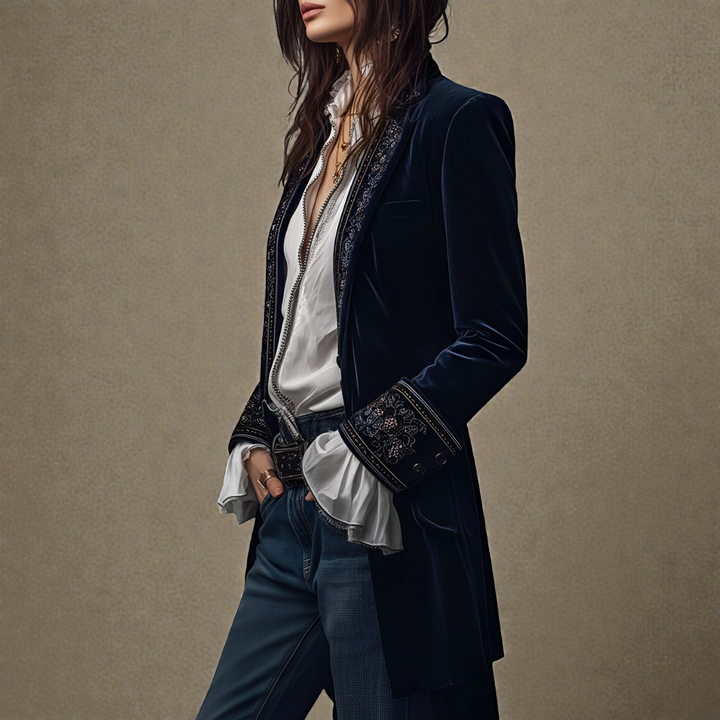 נוריה | ז'קט קטיפה אלגנטי